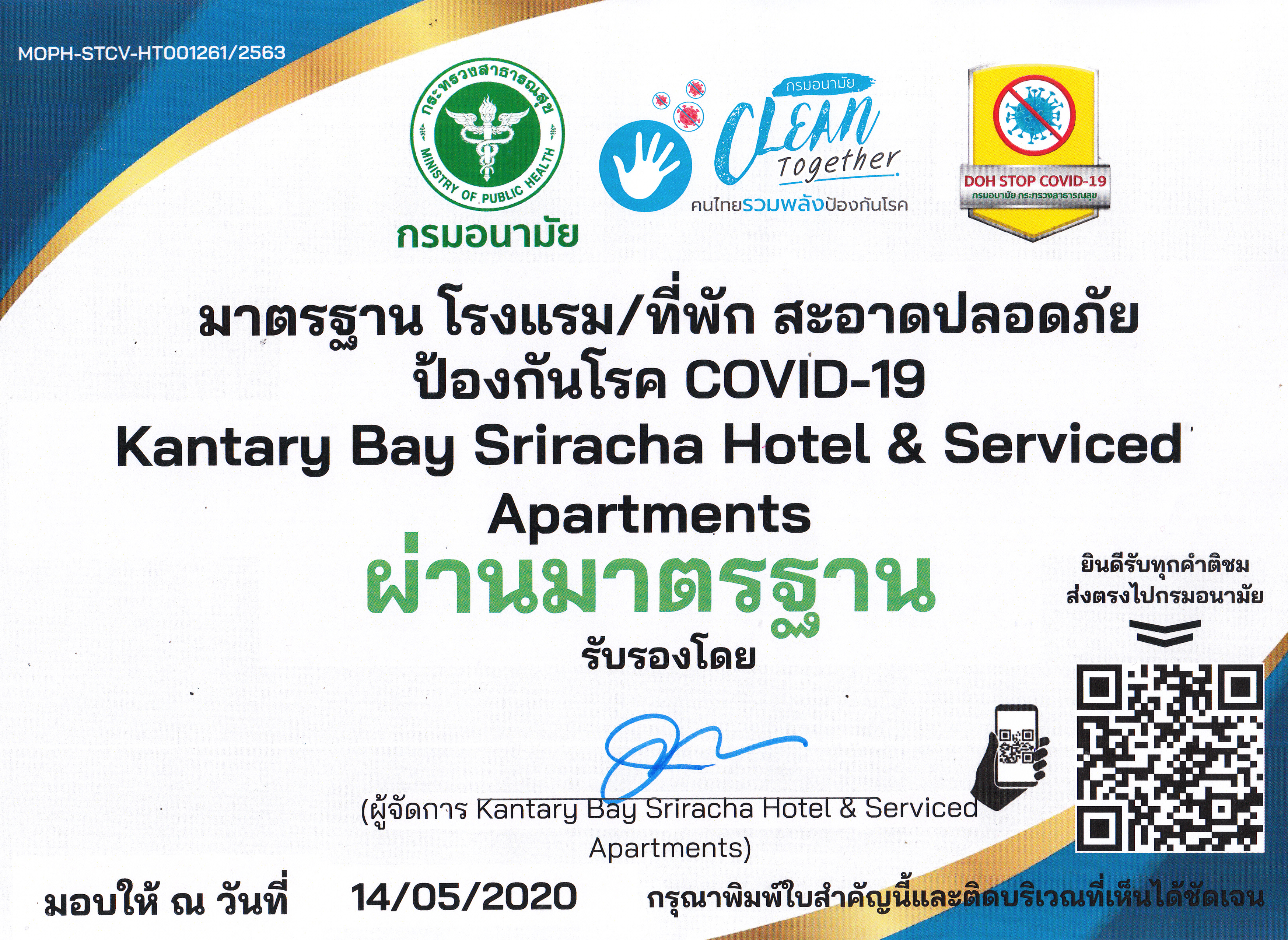 COVID-19 Hygiene - Kantary Bay Hotel Sriracha